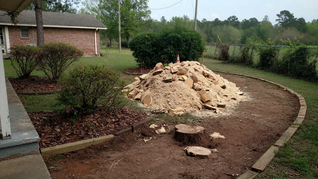 How to Use Stump Grindings as Mulch